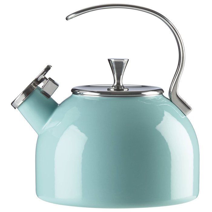 Kate Spade New York All in Good Taste 2.5 qt. Stainless Steel Whistling Stovetop Kettle